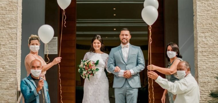 O Casamento de Diana e João Marcos via live