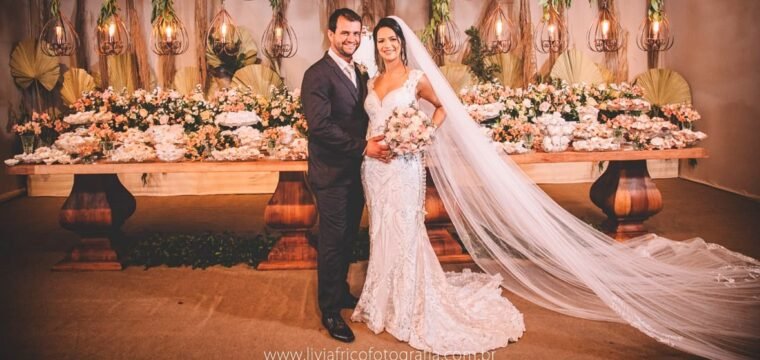 O casal Gilberto Gonçalves e Nathália Lougon