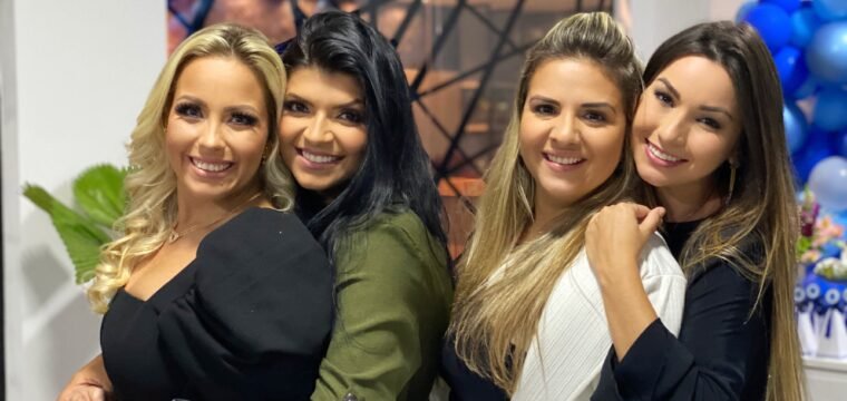 As amigas Priscila, Mayara, Bárbara e Rafaella