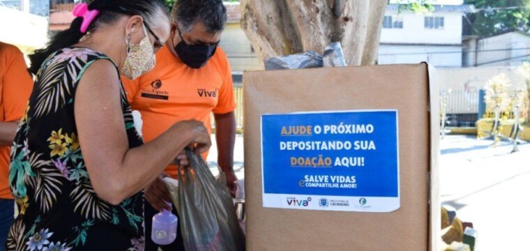 Ação solidária arrecadou cerca de 600 quilos de alimentos