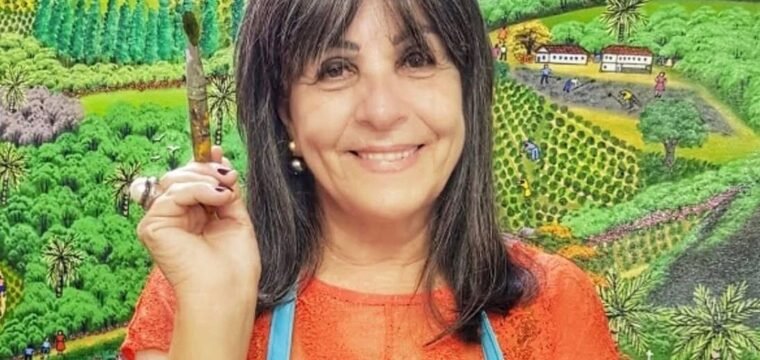 Pintora cachoeirense Ângela Gomes participa de mostra coletiva na Itália