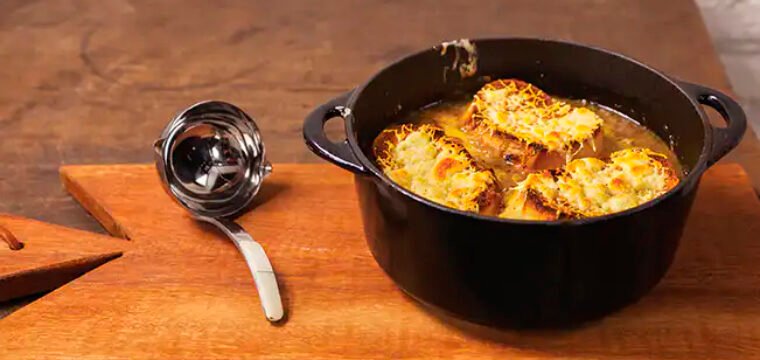 Cestinha  de cebola gratinada