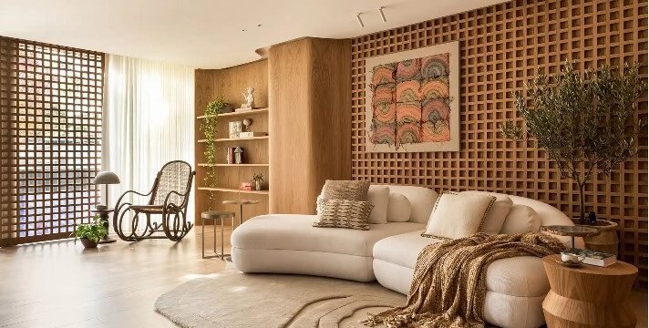 Cores que abraçam: Como os tons terrosos e neutros quentes vêm dominando projetos por transmitirem aconchego e equilíbrio