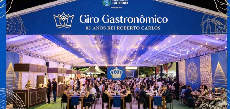 Cachoeiro terá 1º Festival do Rei para celebrar os 85 anos de Roberto Carlos com gastronomia e música boa