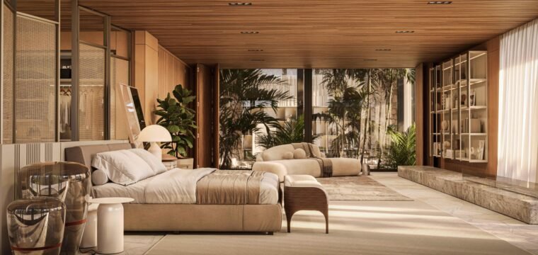 Design biofílico e tons naturais: a casa como extensão da natureza