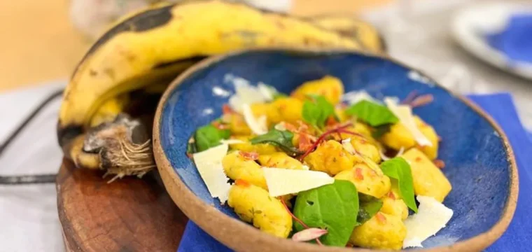 Nhoque  de banana da-terra