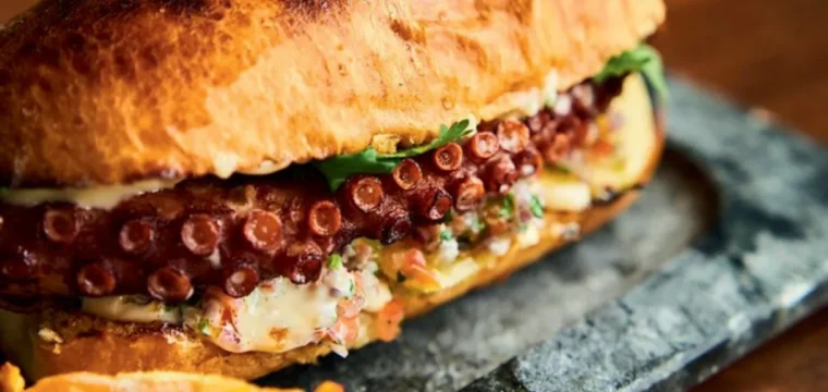 Cachorro quente de polvo